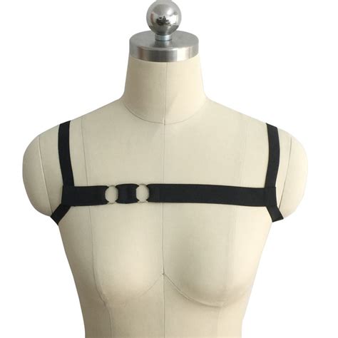 Women Simple Body Harness Sexy Lingerie Strappy Garter Black Belt Elastic Shoulder Honeymoon