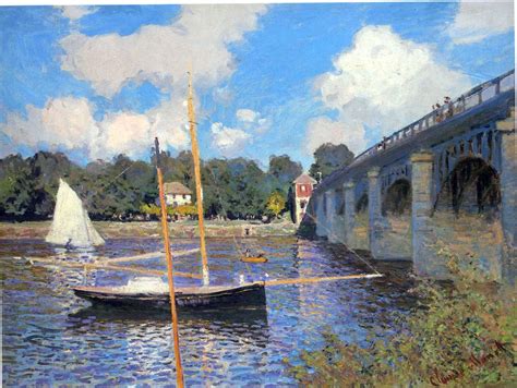 Argenteuil Bridge 1874 By Claude Monet Artchive