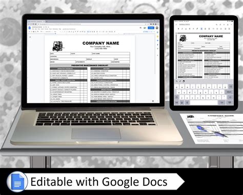 Electric Forklift Preventive Maintenance Checklist Printable Forklift Repair Service Inspection