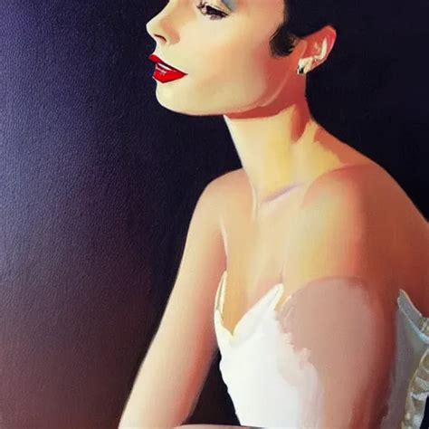 Of Jack Vettriano Painting Of Lilly Collins Stable Diffusion Openart