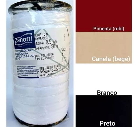 Alça Elástica Sutiã lingerie Cactus 10mm Zanotti 9 5mm 50m MercadoLivre