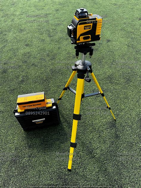 4D ЛАЗЕРЕН НИВЕЛИР DeWalt с 16 линии 4 точков Зелен Лъч + ПРИЕМНИК 30м ...