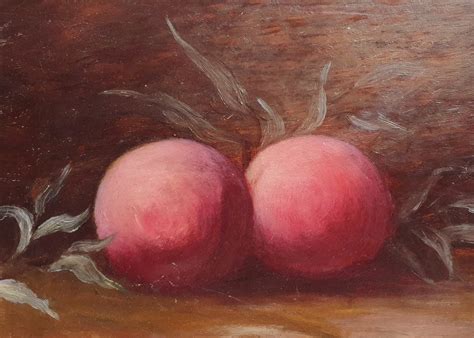 Proantic Study Of Peaches Sketch Oil On Panel From The XIXth Century