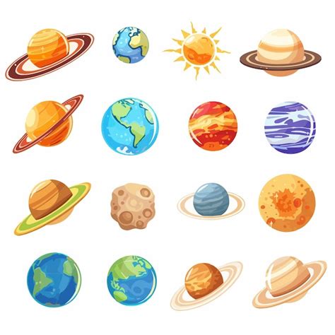 Solar System Clip Art Vectors And Illustrations For Free Download
