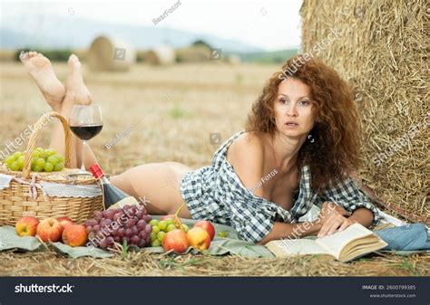 Sexy Naked Woman Glass Red Wine Stock Photo Shutterstock