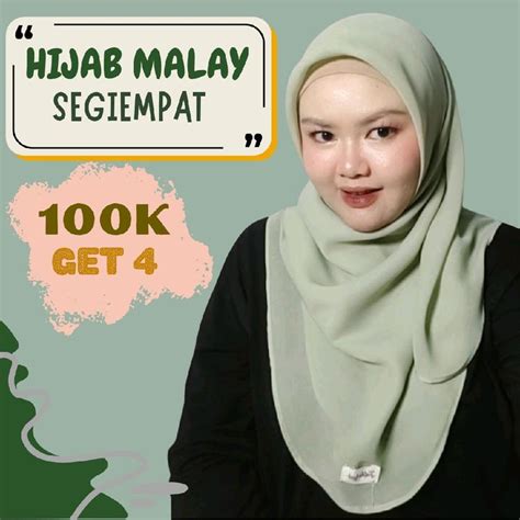 hijab segiempat curve malaysia shop tokopedia