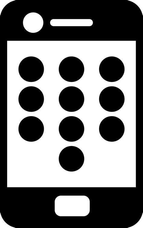 Mobile Pattern Lock Vector Icon 21134384 Vector Art at Vecteezy