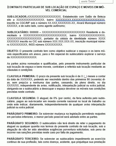 Contrato De Moveis Planejados Modelo De Documentos Adm Direito