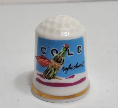 Vintage Cold Coca Cola Thimble Ebay