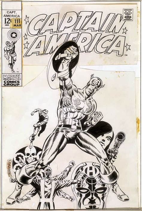 Jim Steranko Original Artwork Captain America Cover Pencil Ink