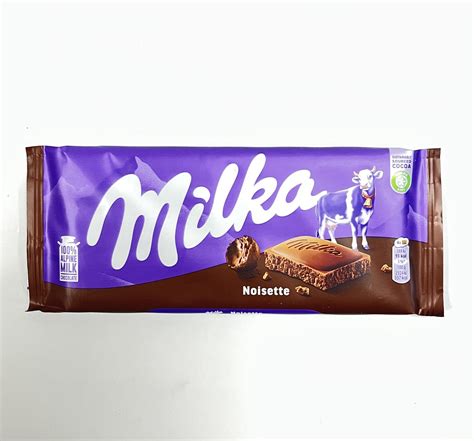 | MILKA NOISETTE CHOCOLATE BAR 100GR