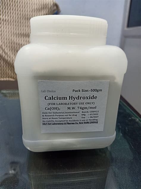 Calcium Hydroxide 500gm At Rs 190 Bag Laboratory Chemicals In New