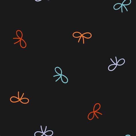 Premium Vector Seamless Pattern With Colorful Bows