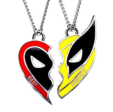 Deadpool Wolverine Heart In 2024 Deadpool Gifts Womens Jewelry