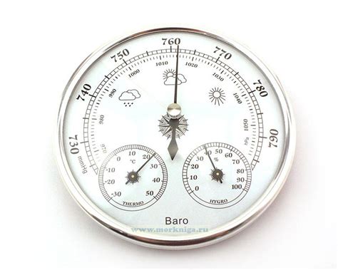 Барометр-термометр-гигрометр 130х43 мм - купить в интернет-магазине ...