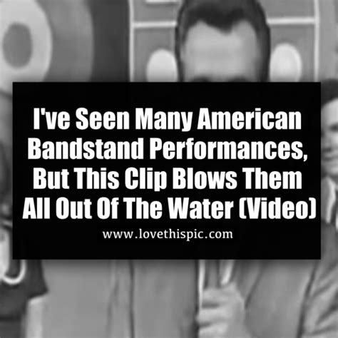 I've Seen Many American Bandstand Performances, But This Clip Blows ...