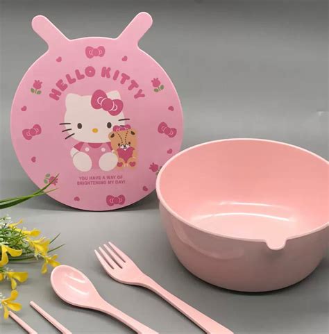 Cute Hello Kitty Bowl Set – ivybycrafts