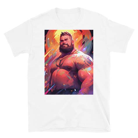 Muscle Daddy Gay Bear 46 Bear Art Shirt Gay Art Shirt For Gay Pride Etsy
