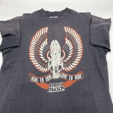 Yahoo オークション M s VINTAGE HARLEY DAVIDSON SKULL NUDE