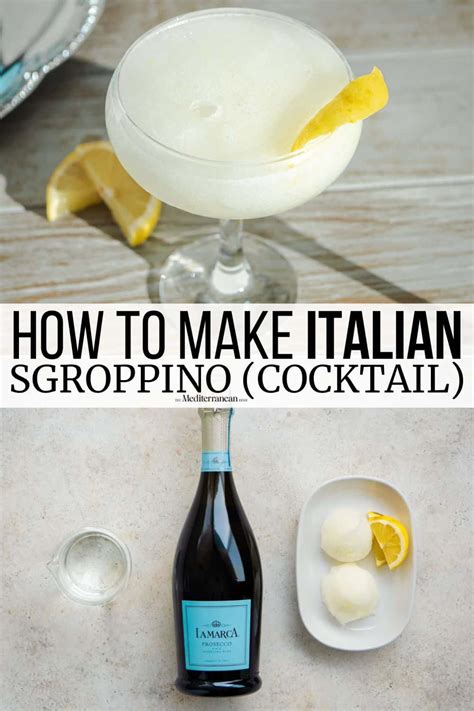 Sgroppino Cocktail Italien Au Prosecco Il Quadrifoglio Restaurant