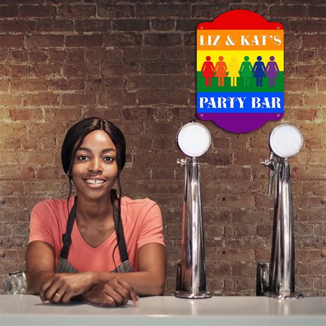 Personalised Lgbtq Gay Pride Bar Sign Man Den Pub Home Wall Etsy