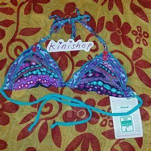 Maaji Swim New Maaji Tribal Corals Tri Bikini Top Ruffles S Poshmark