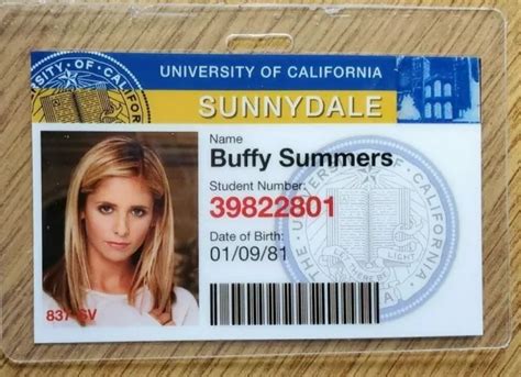 BUFFY VAMPIRE SLAYER ID Badge-Sunnydale Buffy Summers costume cosplay £ ...