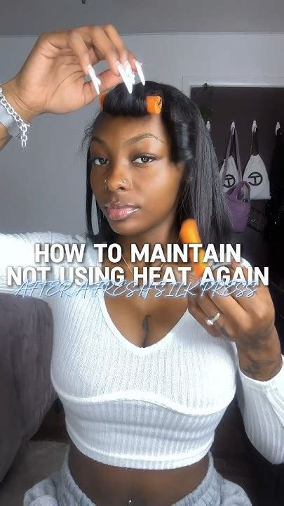 How To Maintain Not Using Heat Again After A Silk Press 💇🏾‍♀️🎀🫧 Youtube