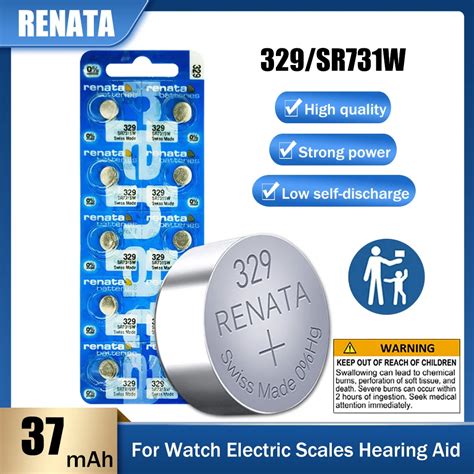 Pcs Original Brand New Renata Sr Sw V Silver Oxide Button