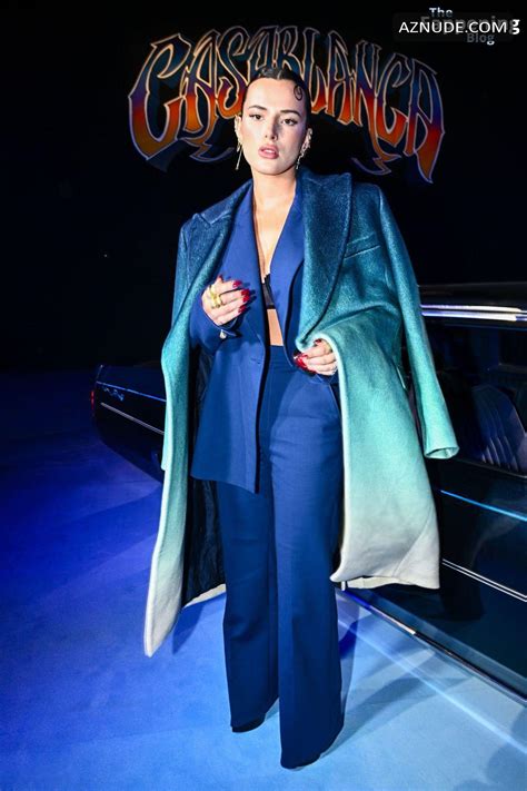 Bella Thorne Sexy Stuns In A Hot Sheer Bra At Casablanca S Paris Fashion Week Show Aznude