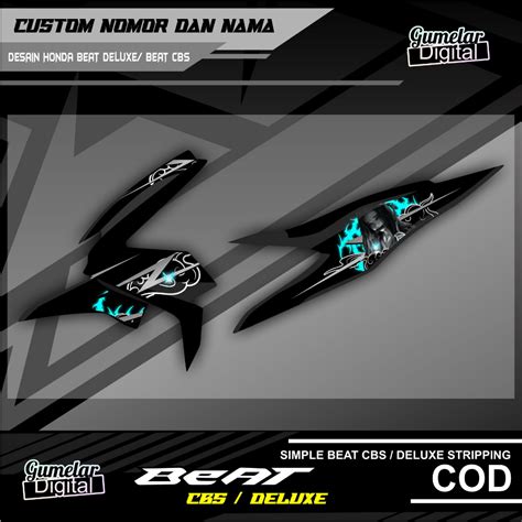 Jual STRIPPING SIMPEL HONDA BEAT DELUXE BEAT STREET NEZUKO DEMON SLAYER