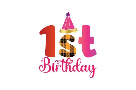 1st Birthday Graphic by Creative Art · Creative Fabrica