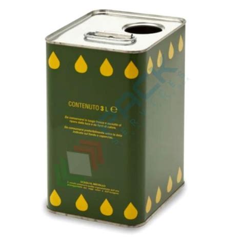 Lattina Olio Lt Mm Verde Con Gocce Gialle