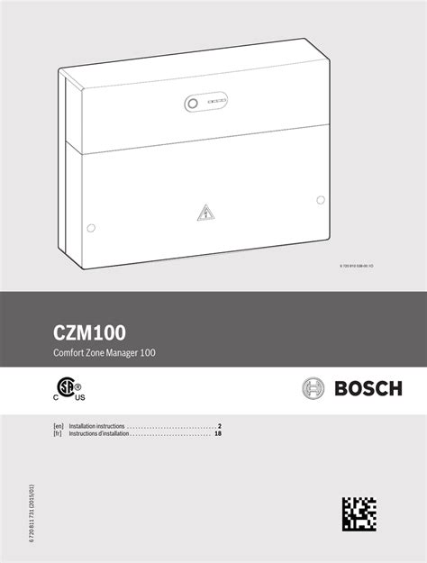 Bosch Greenstar Czm100 Installation And Owners Manual Manualzz