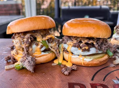 Philly Cheesesteak Burger Howtobbqright
