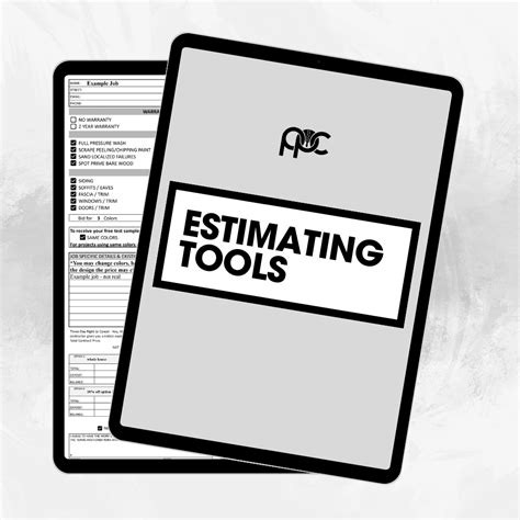Estimating Tools Prosperity Painting Consultant