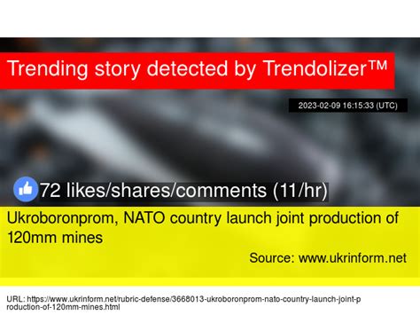 Trending NATO News On Twitter Ukroboronprom NATO Country Launch