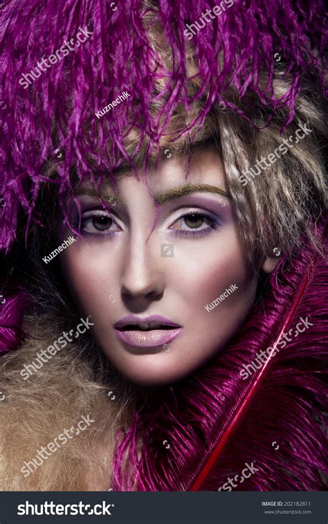 Bright Portrait Sexy Blonde Long Hair Stock Photo 202182811 Shutterstock