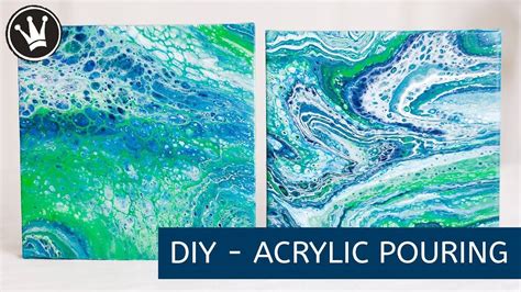 DIY ACRYLIC POURING Tutorial für Einsteiger Deutsch Acrylfarbe