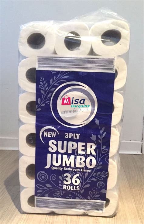 Toilet Rolls 3ply 3 Ply Tissue Quilted Embossed Premium Quality Paper