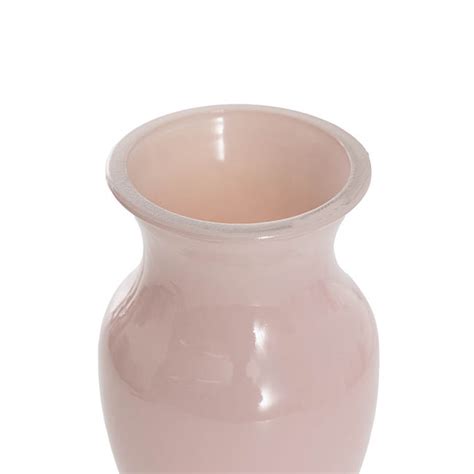 Glass Ginger Flared Vase Solid Nude Dx CmH