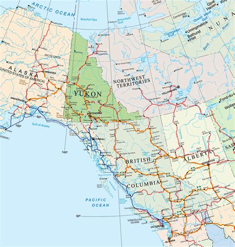 yukon southeast alaska northern british columbia maps yukon