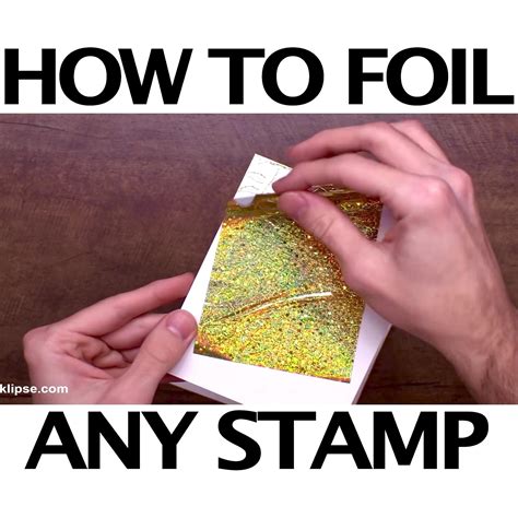 Foil any stamped image with this trick – Artofit