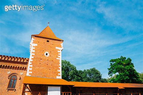 St Florian s Gate medieval tower and fortress in Krakow Poland 이미지