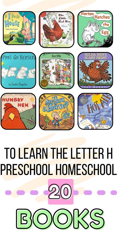 Letter H Books For Preschool And Kindergarten Artofit