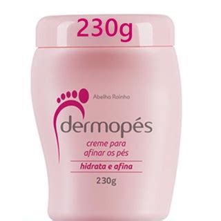 Creme Para Afinar Os Pés Hidrata e Afina Dermopés Abelha Rainha 230g