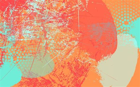 Fundo De Cor Laranja Multicolorido De Textura Abstrata Grunge Vetor