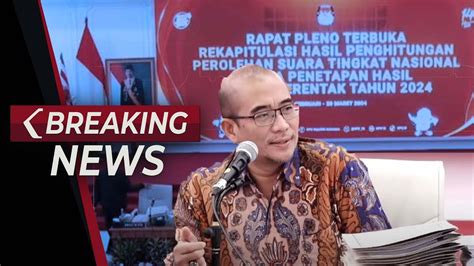 BREAKING NEWS Rapat Pleno Rekap Hasil Penghitungan Perolehan Suara