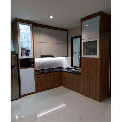 Jual Kitchen Set Hpl Kayu Kitchenset Minimalis Kitchen Set Custom