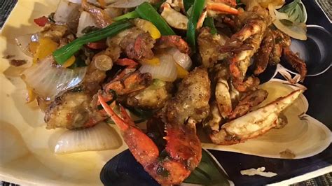 Stir Fry Crabs With Turmeric Rice Youtube